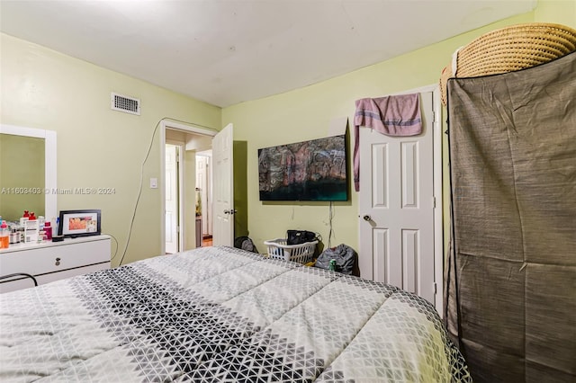 bedroom featuring a closet