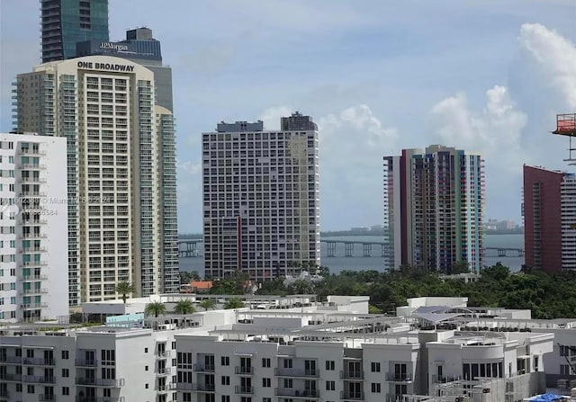 city view featuring a water view