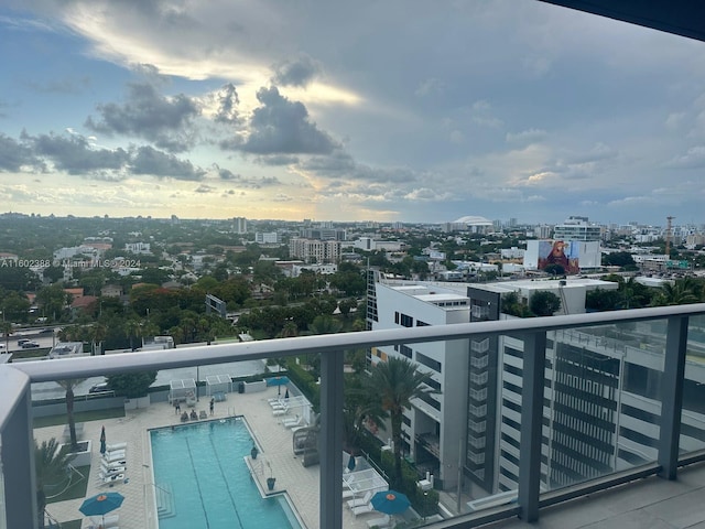 view of balcony