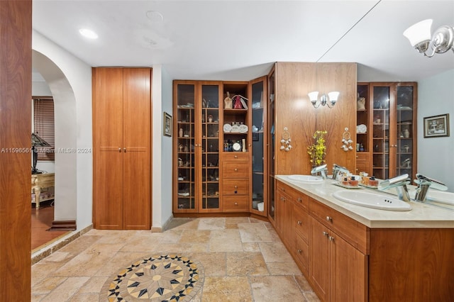 bathroom with vanity