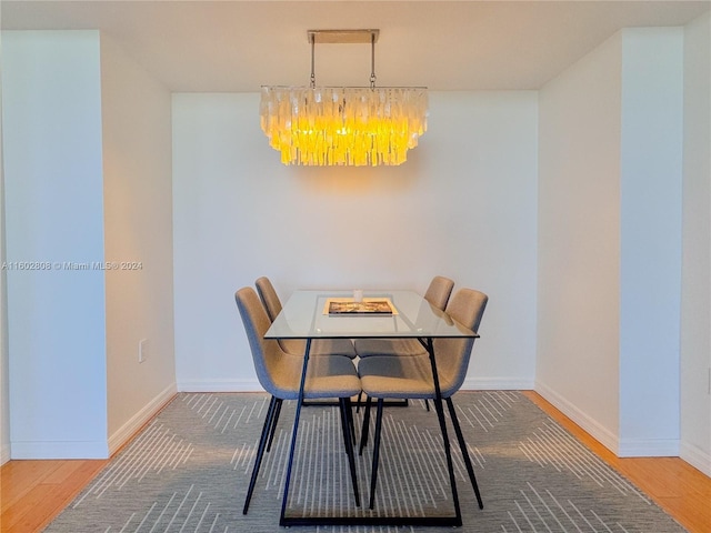 dining room featuring hardwood / wood-style floors