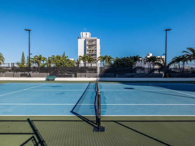 view of tennis court