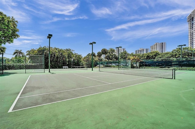 view of sport court