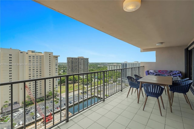 view of balcony