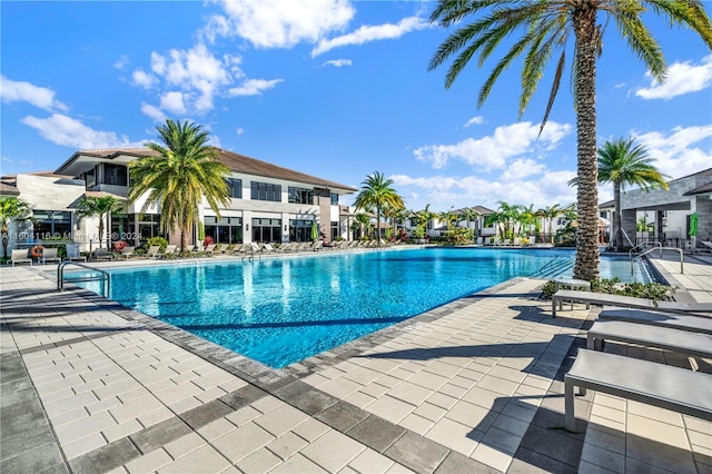 view of pool with a patio