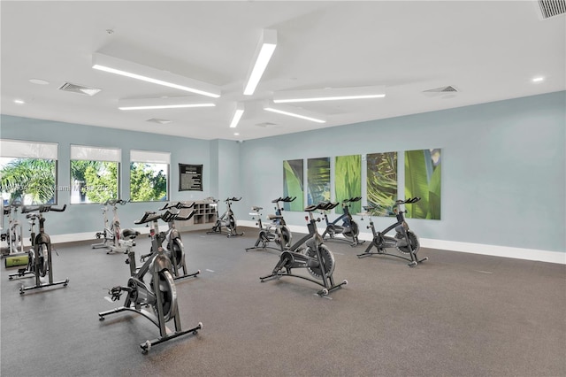 view of exercise room