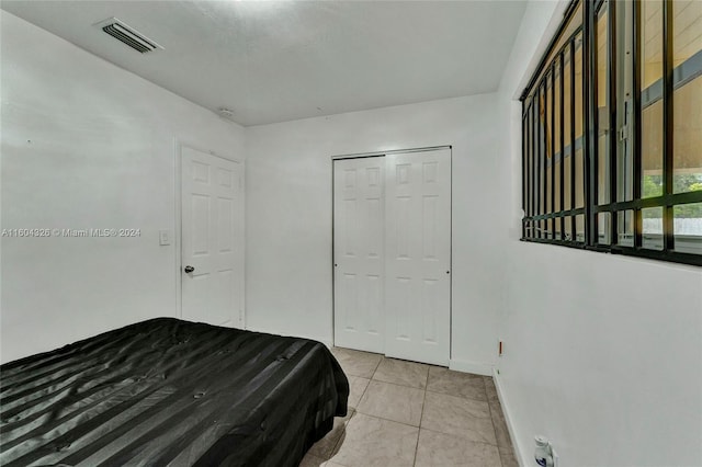 view of tiled bedroom