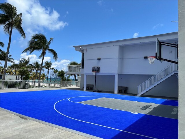 view of basketball court