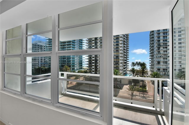 view of balcony