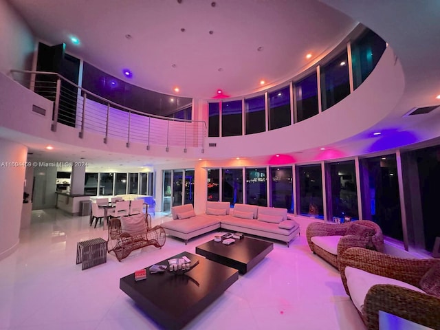 3344 NE 167th St, North Miami Beach, FL 33160 - interior space with a towering ceiling and recessed lighting