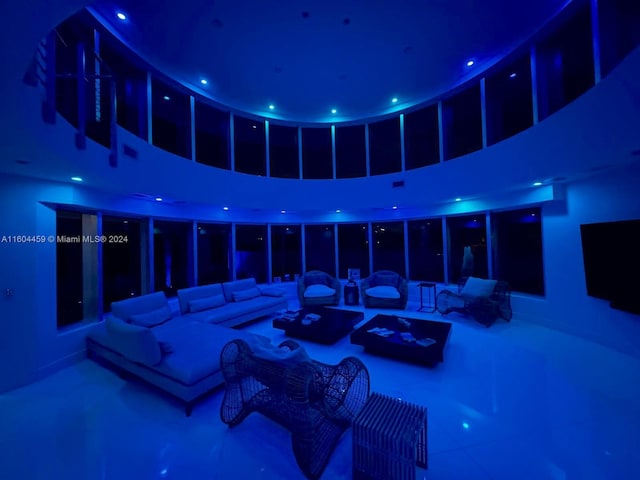 3344 NE 167th St, North Miami Beach, FL 33160 - cinema featuring a high ceiling and recessed lighting