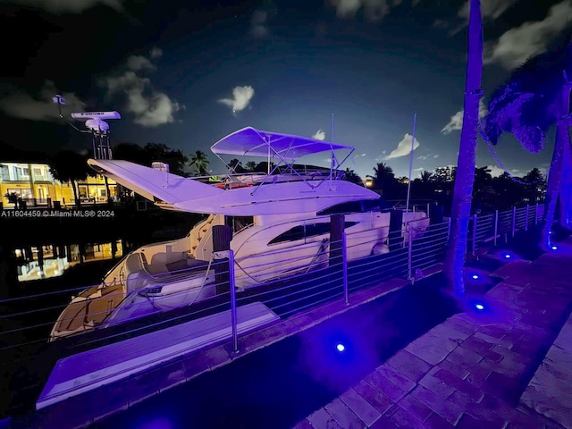 3344 NE 167th St, North Miami Beach, FL 33160 - view of pool at twilight