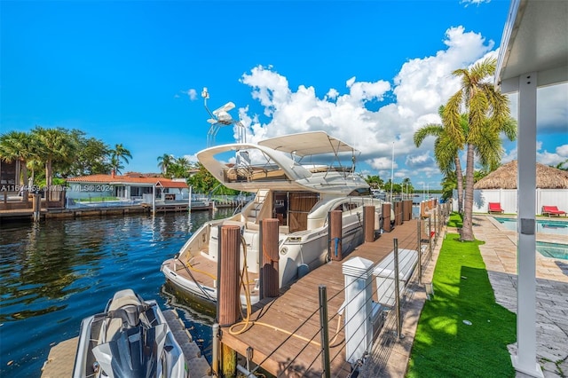 3344 NE 167th St, North Miami Beach, FL 33160 - dock area with a water view