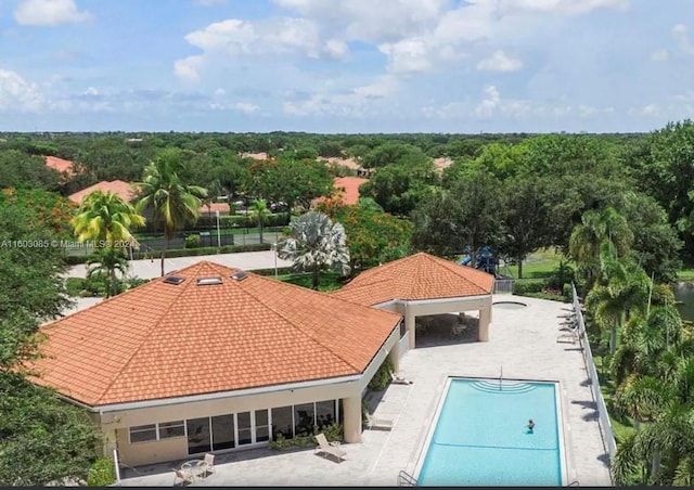 birds eye view of property