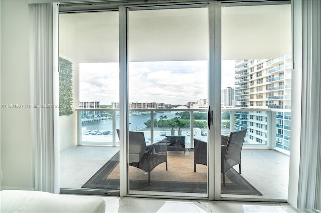 3800 S Ocean Dr Unit 803, Hollywood, FL 33019 - balcony with a water view and a city view