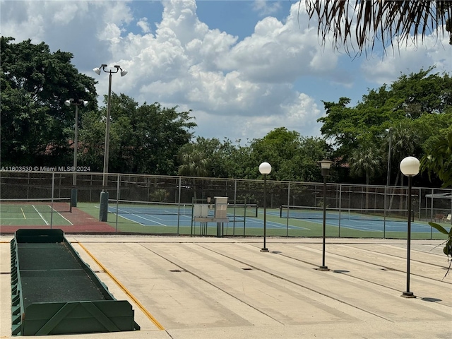 view of tennis court