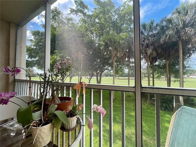 sunroom / solarium with plenty of natural light