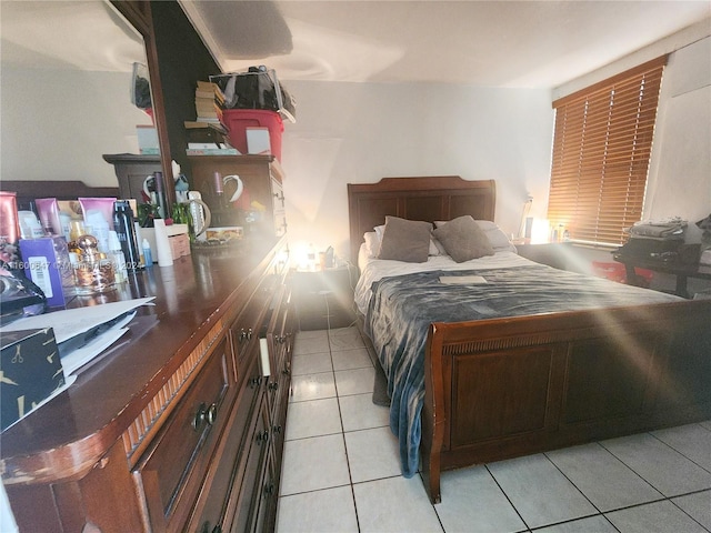 view of tiled bedroom