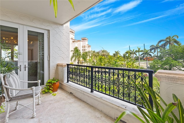 view of balcony