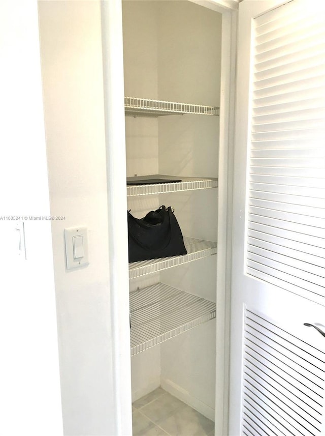 view of closet