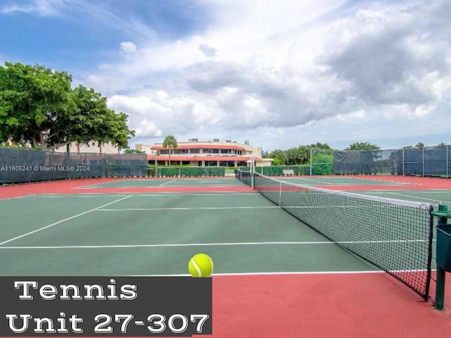 view of tennis court