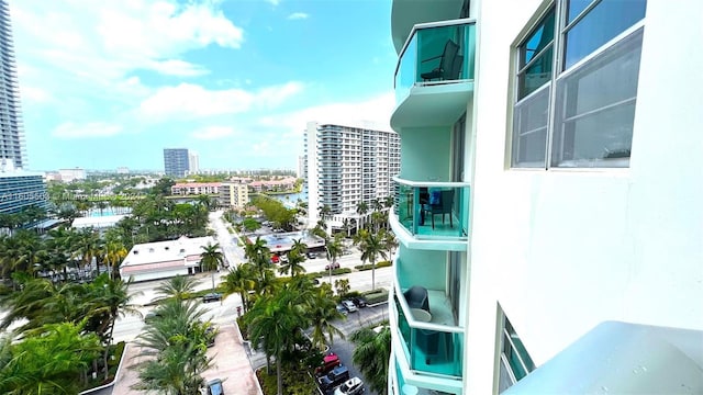 view of balcony