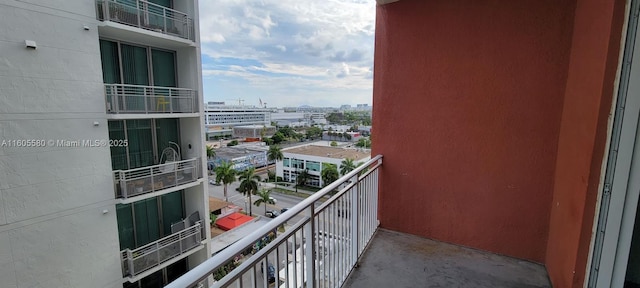 view of balcony