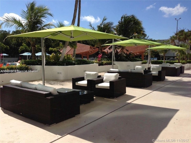 view of patio / terrace with outdoor lounge area