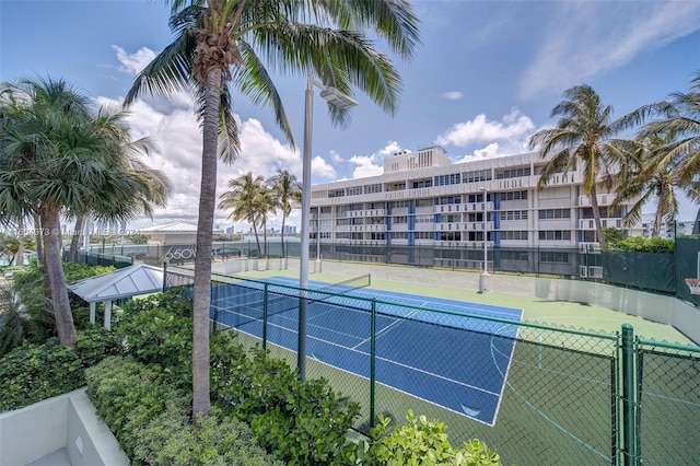 view of tennis court