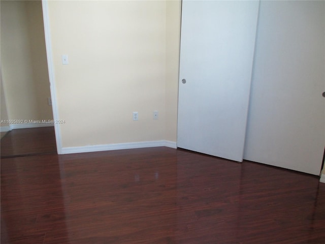 interior space featuring dark wood-type flooring