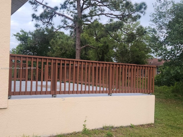 view of gate featuring a deck