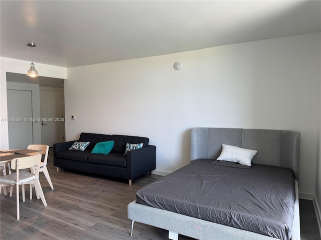 4250 Biscayne Blvd Unit 806, Miami, FL 33137 - bedroom featuring baseboards and wood finished floors