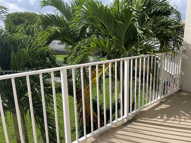 view of balcony