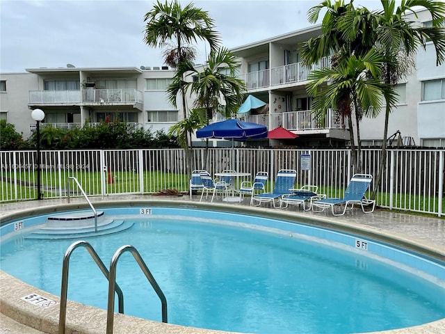 view of pool