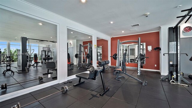 view of exercise room