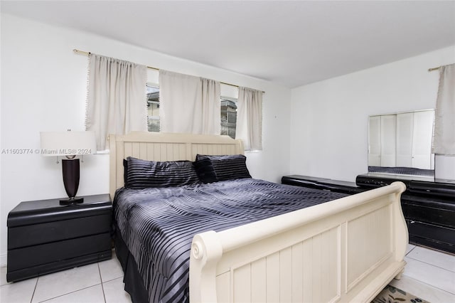 view of tiled bedroom