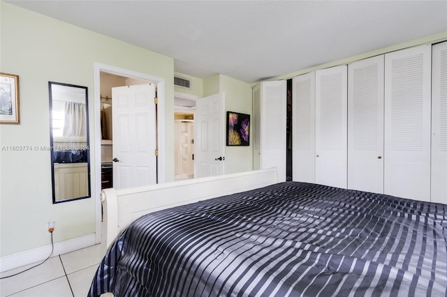 view of tiled bedroom