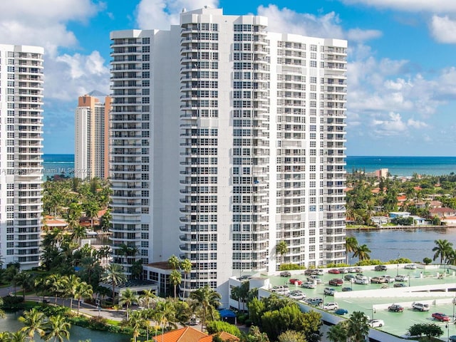 view of property featuring a water view