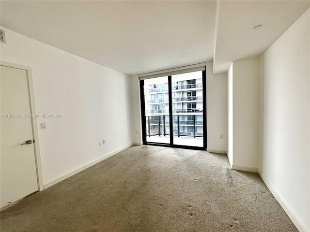 view of carpeted empty room