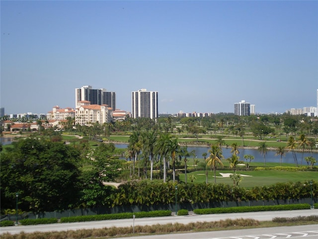 view of city featuring a water view