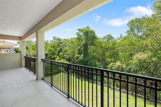 view of balcony