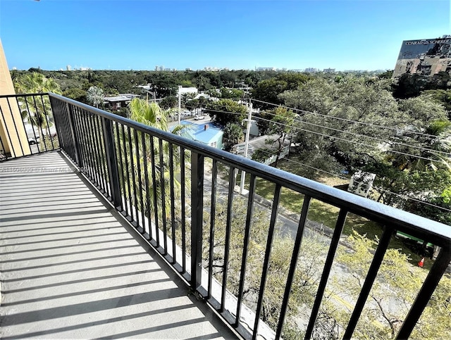 view of balcony