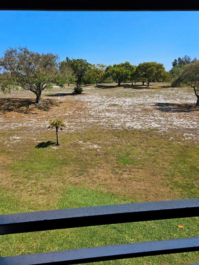 view of yard featuring a rural view