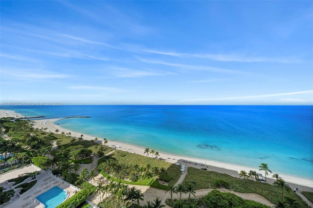 water view with a beach view