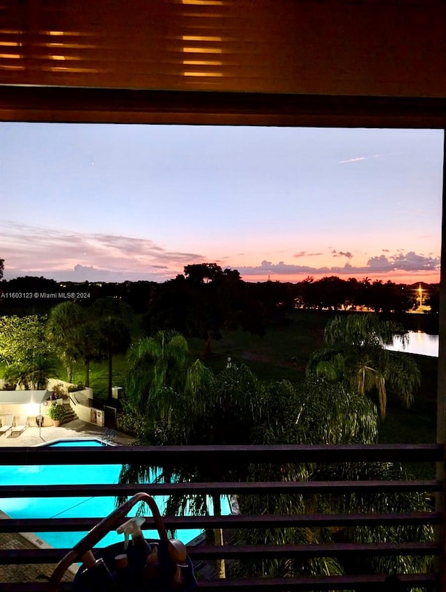 property view of mountains featuring a water view