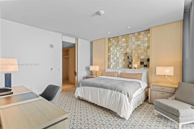 9703 Collins Ave Unit 1205, Bal Harbour, FL 33154 - bedroom with recessed lighting and a closet