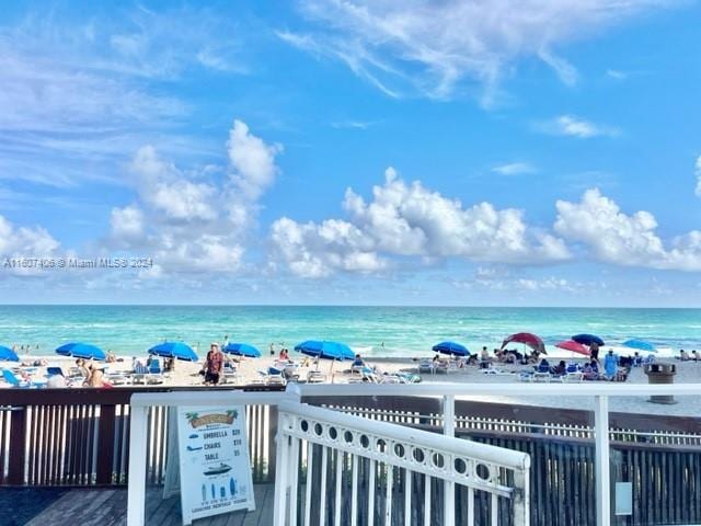 water view with a beach view