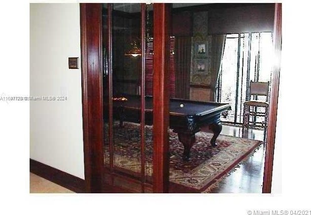 rec room with pool table