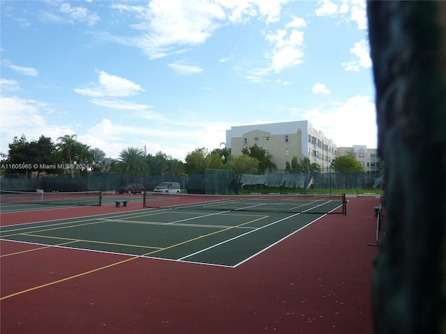 view of sport court