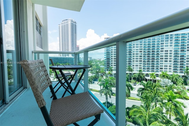 view of balcony